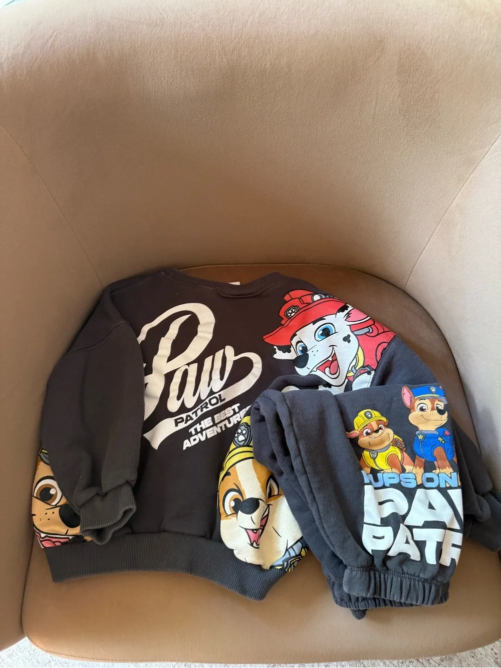 Zara Kids Charcoal PAW Patrol Sweatshirt & Joggers Set
